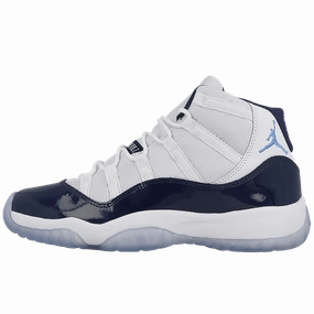 Air Jordan 11 Retro GS White-Midnight Navy  Win like 82 Jordan 11 high-cut heritage sneakers