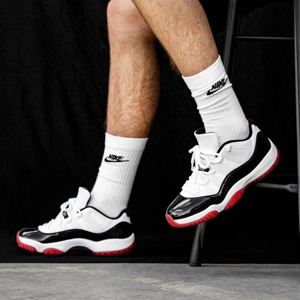 Air Jordan 11 Retro Low 'Concord-Bred' Bold classic sport shoes