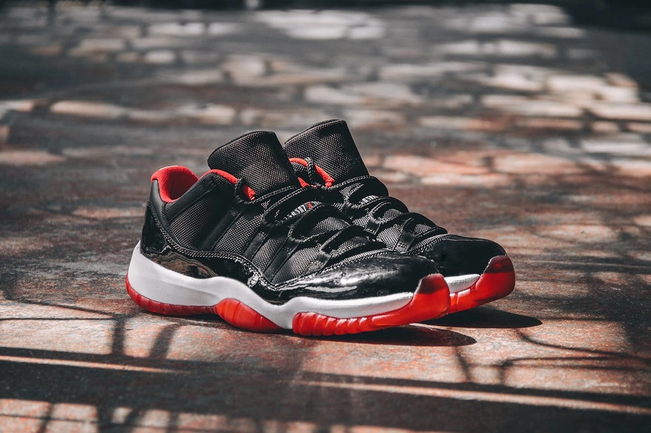 Air Jordan 11 Retro Low GS 'Bred' Bold classic sport shoes