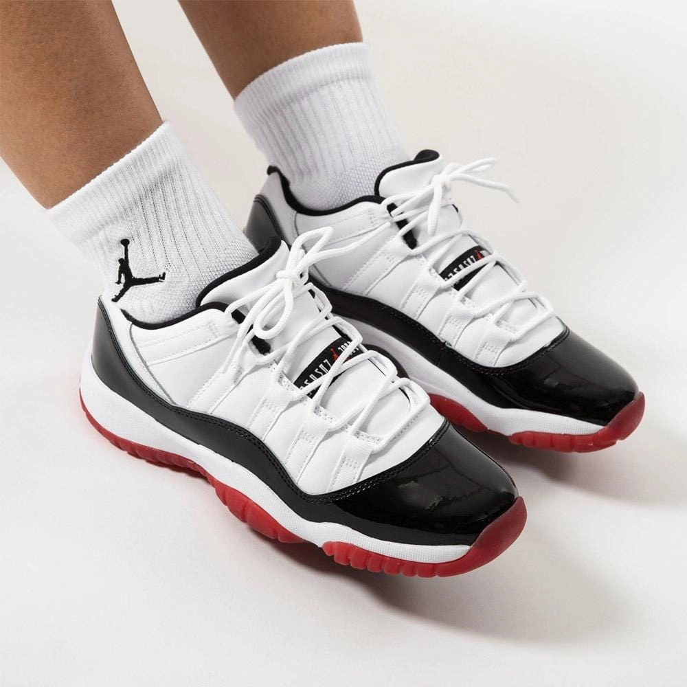 Air Jordan 11 Retro Low GS 'Concord-Bred' Bold classic sport shoes