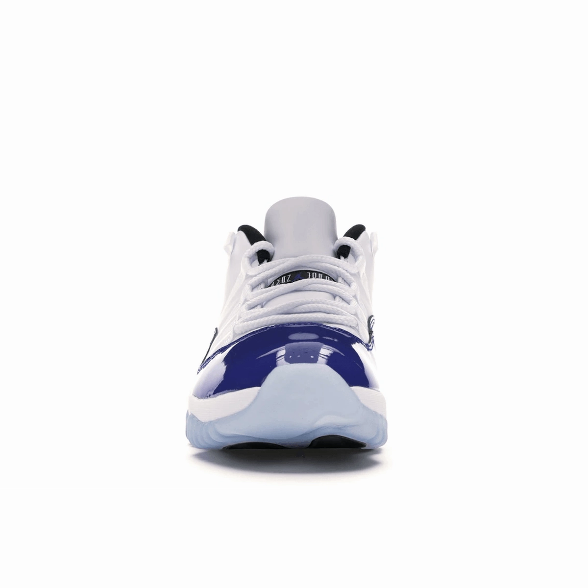 Air Jordan 11 Retro Low White Concord Glossy finish retro sneakers