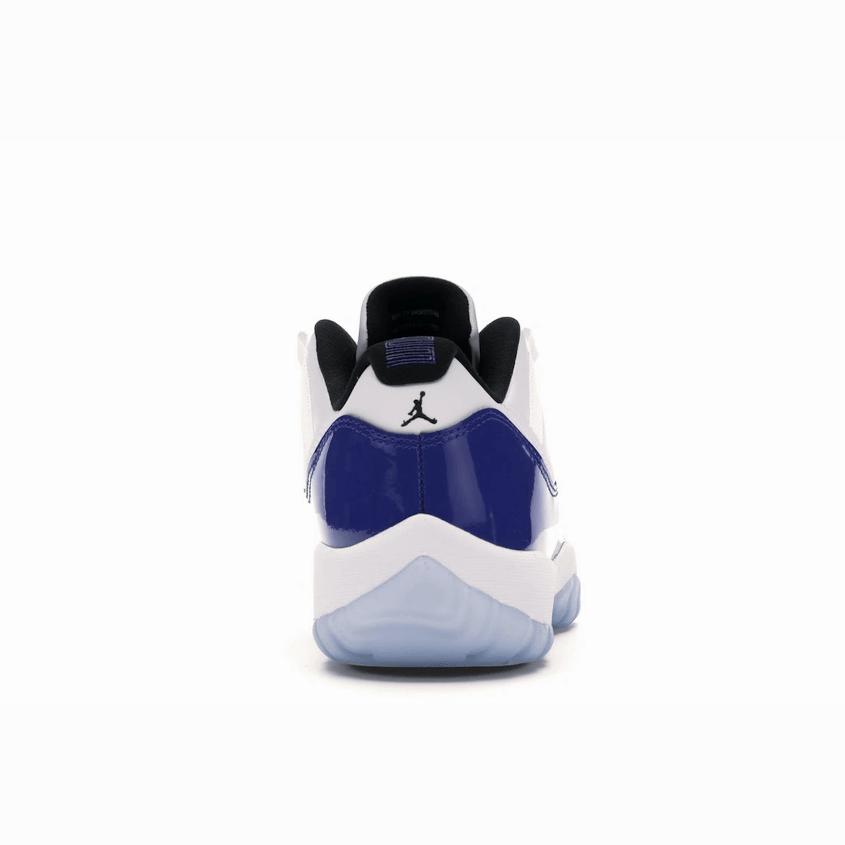 Air Jordan 11 Retro Low White Concord Glossy finish retro sneakers