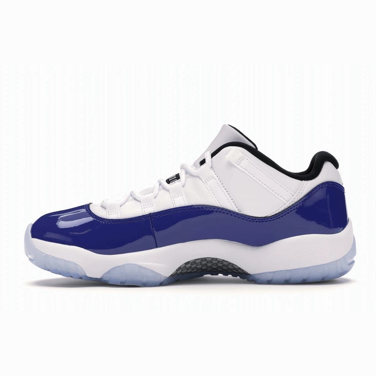 Air Jordan 11 Retro Low White Concord Glossy finish retro sneakers