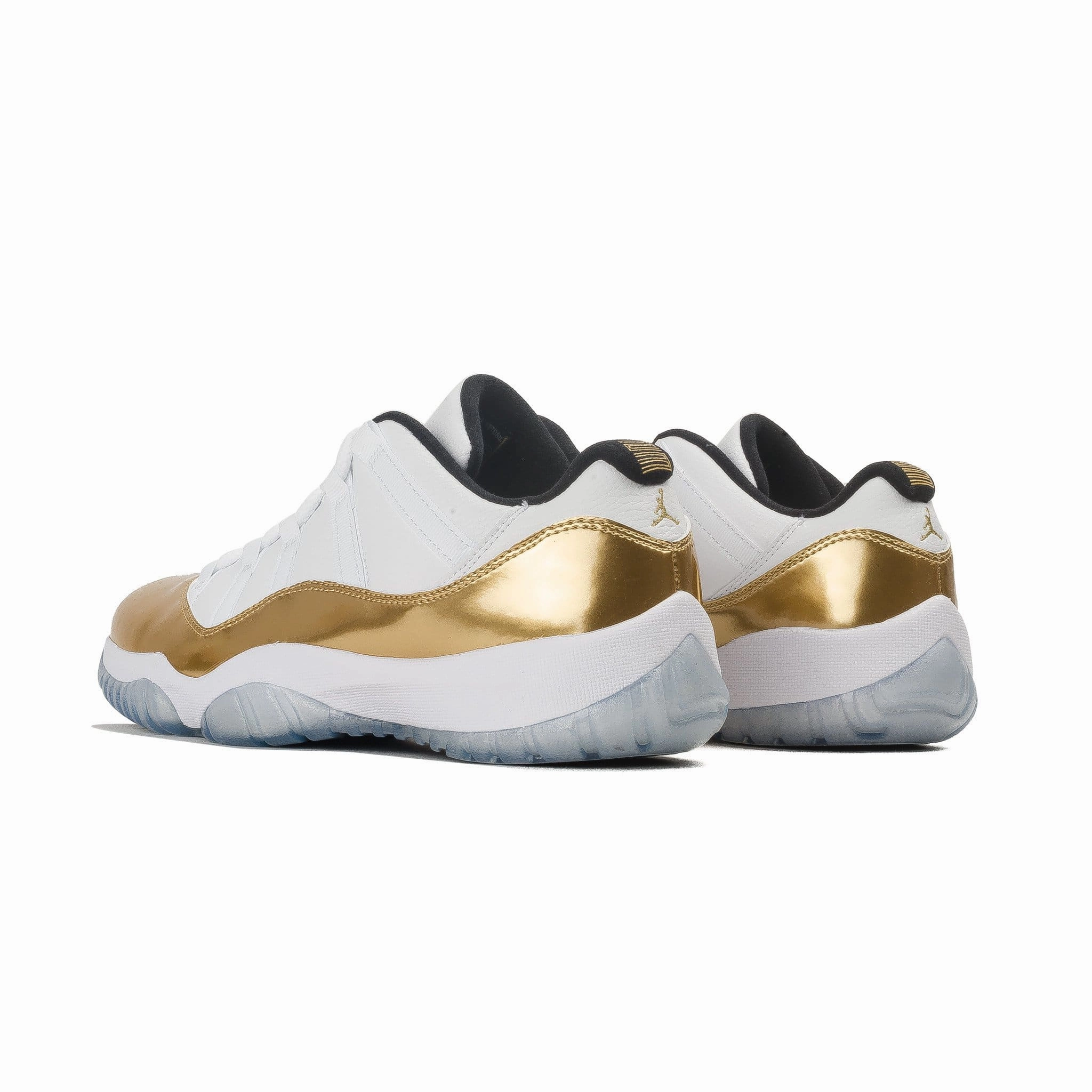 Air Jordan 11 Retro Low White- Metallic Gold Bold classic sport shoes