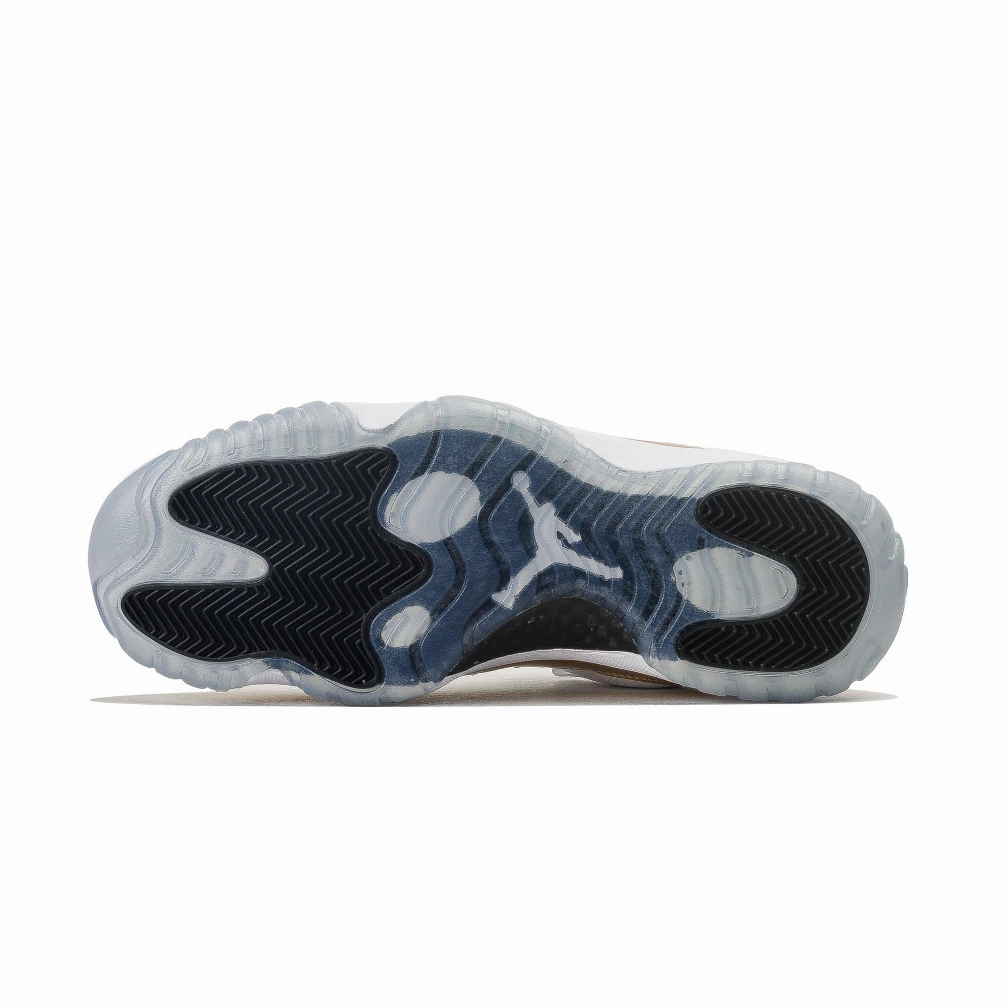 Air Jordan 11 Retro Low White- Metallic Gold Bold classic sport shoes