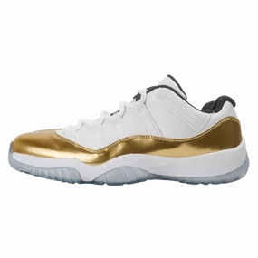 Air Jordan 11 Retro Low White- Metallic Gold Jordan 11 high-cut heritage sneakers