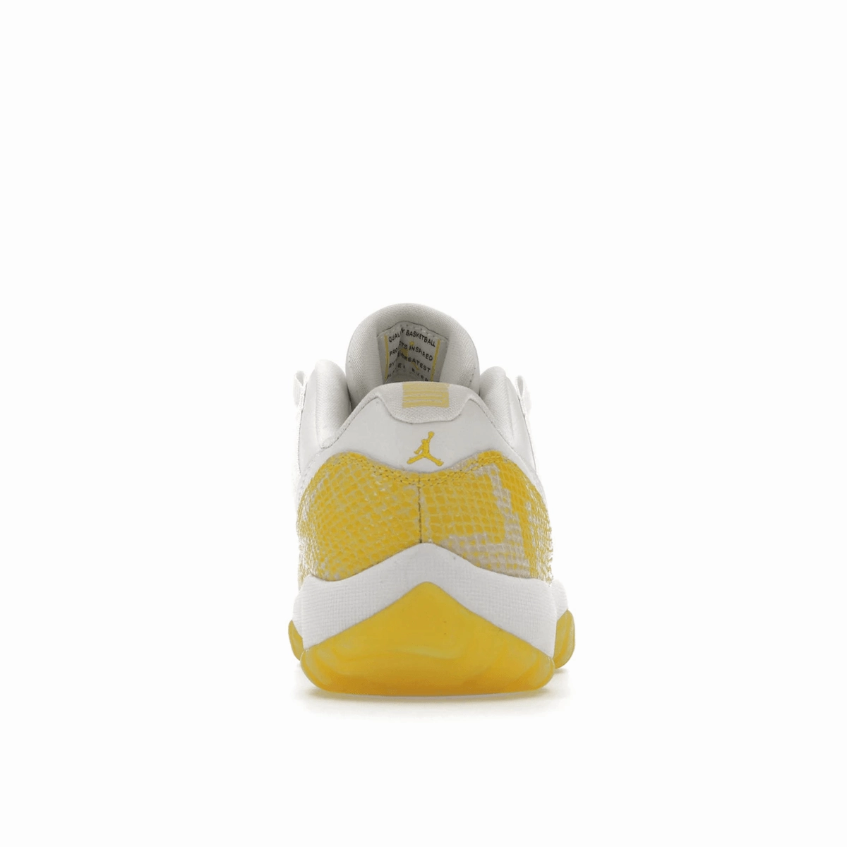 Air Jordan 11 Retro Low Yellow Snakeskin Glossy finish retro sneakers