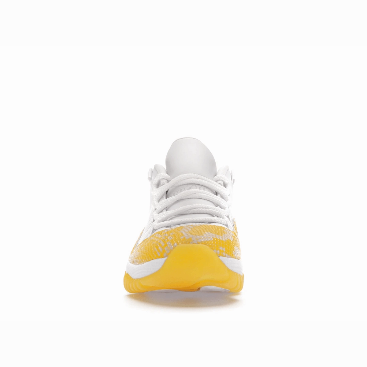 Air Jordan 11 Retro Low Yellow Snakeskin Glossy finish retro sneakers
