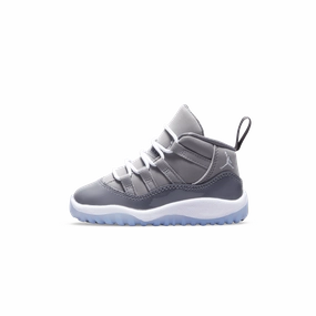 Air Jordan 11 Retro TD 'Cool Grey' 2021 Jordan 11 high-cut heritage sneakers