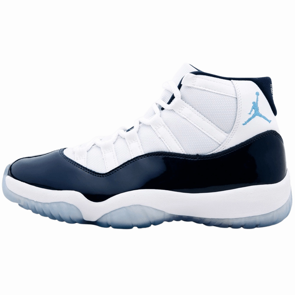 Air Jordan 11 Retro White-Midnight Navy  Win like 82 Jordan 11 high-cut heritage sneakers