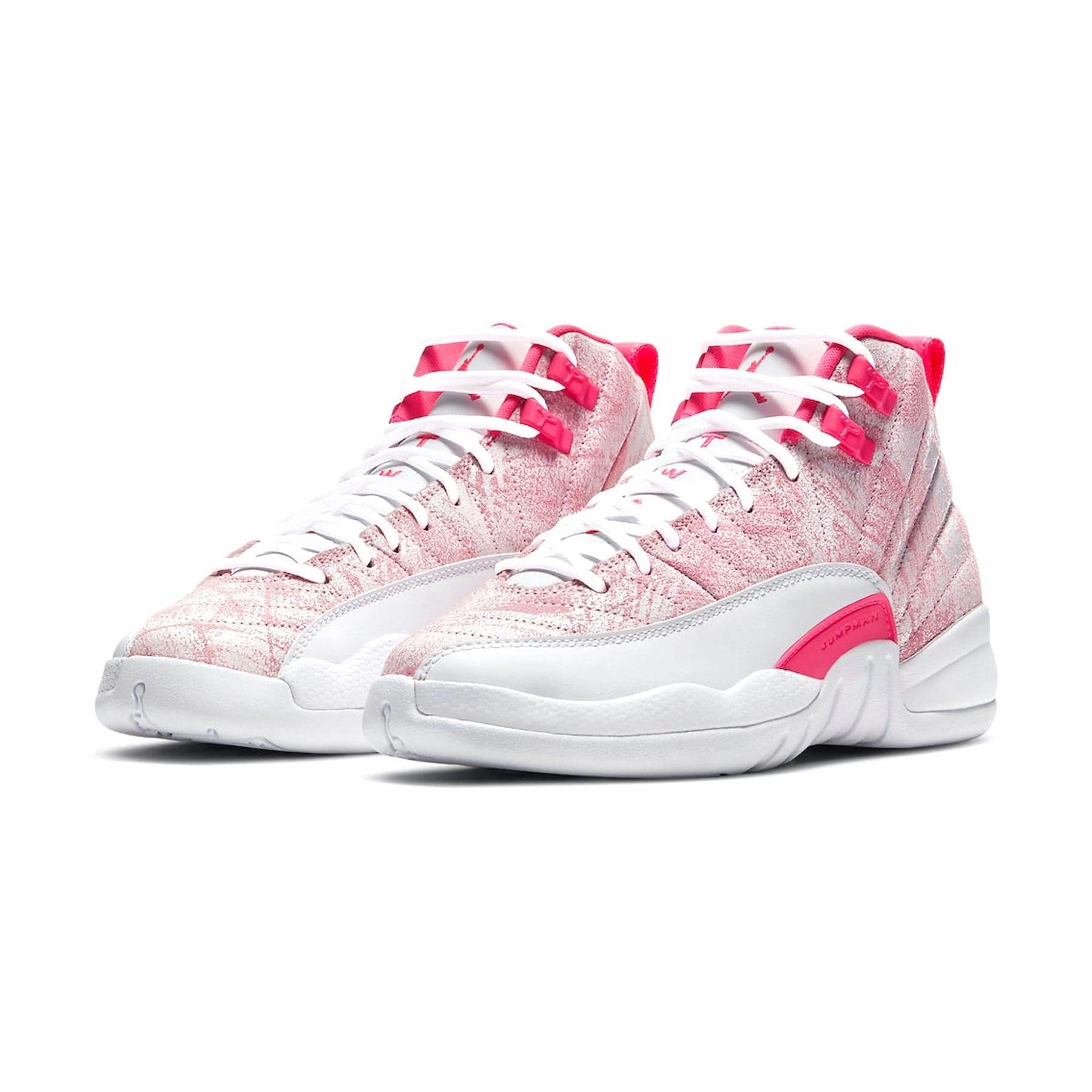 Air Jordan 12 Retro GS 'Arctic Pink' Iconic mid-cut heritage shoes