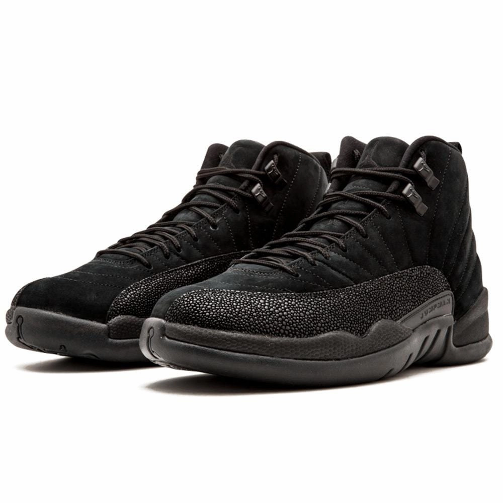 Air Jordan 12 Retro OVO Black-Metallic Gold Iconic mid-cut heritage shoes