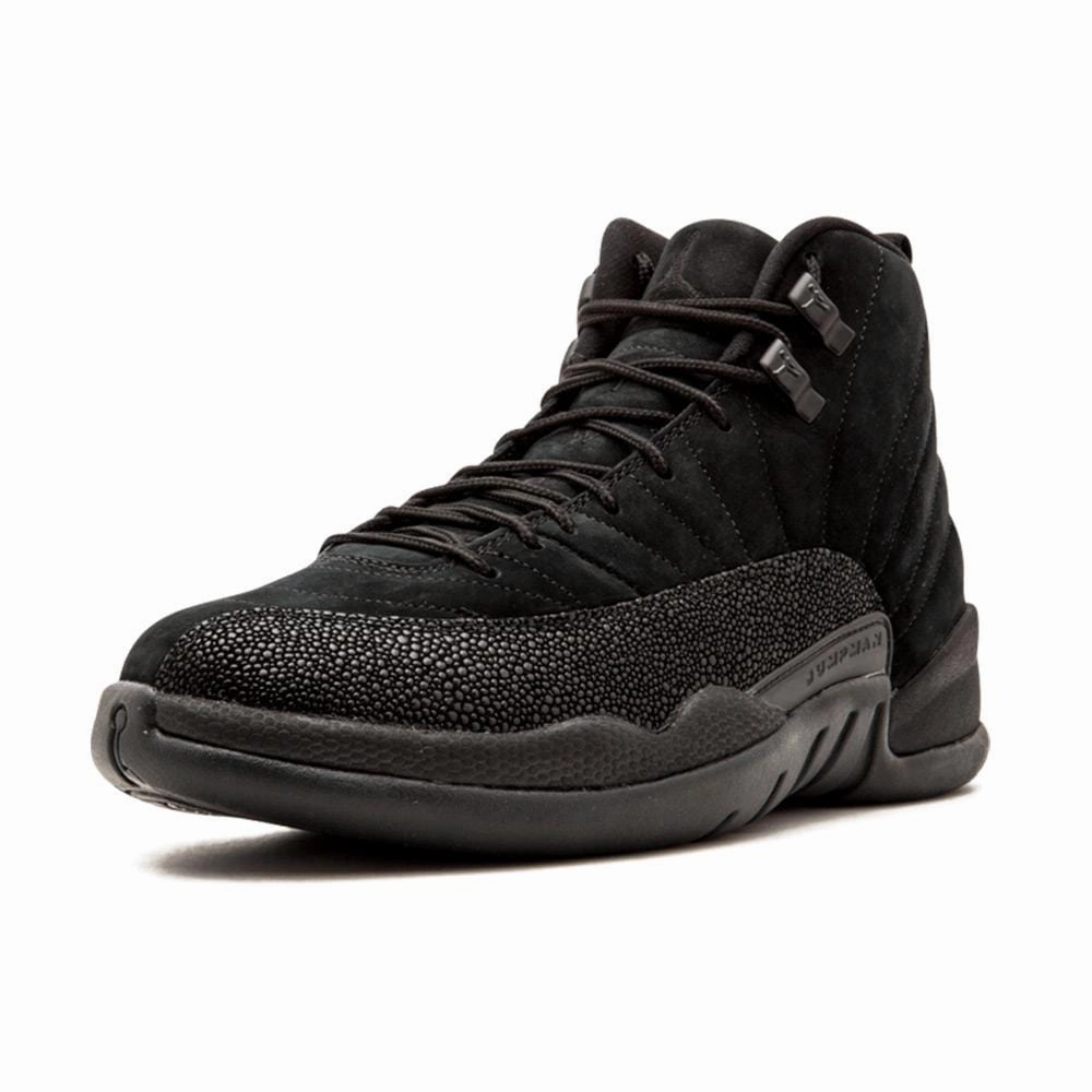 Air Jordan 12 Retro OVO Black-Metallic Gold Iconic mid-cut heritage shoes