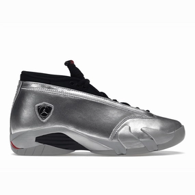 Air Jordan 14 Retro Metallic Silver Jordan 14 sleek athletic sneakers