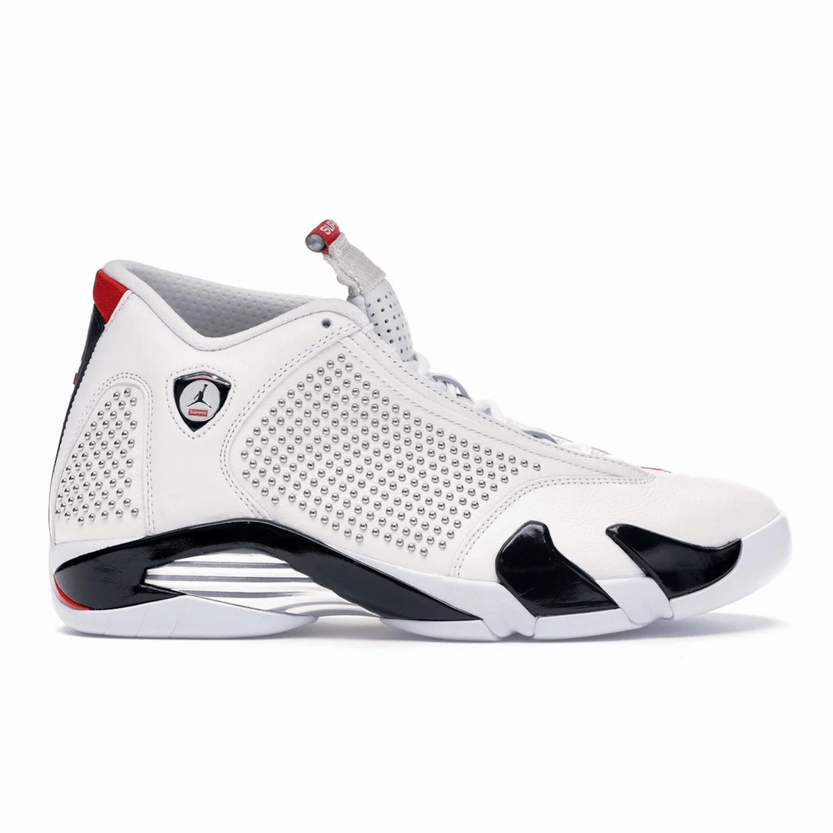 Air Jordan 14 Retro Supreme White Jordan 14 sleek athletic sneakers