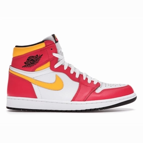 Air Jordan 1 High Light Fusion Red Air Jordan 1 High OG basketball sneakers
