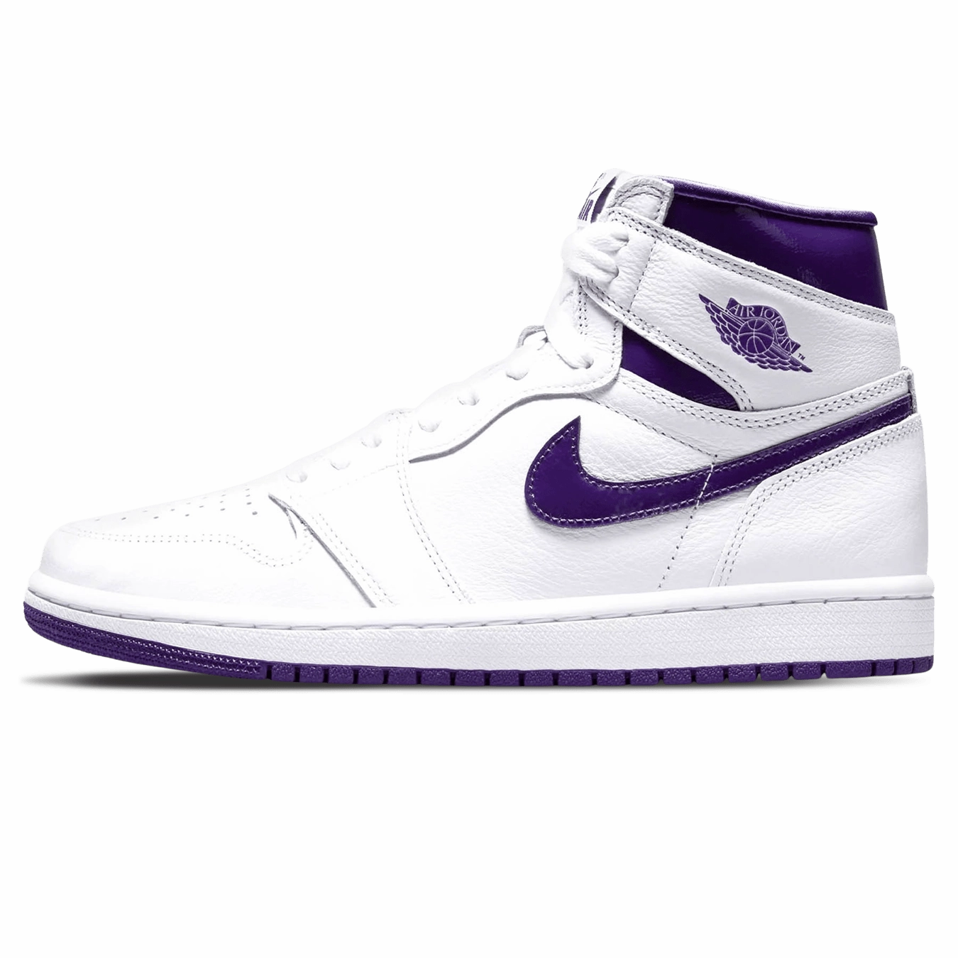 Air Jordan 1 High OG Wmns 'Court Purple' Air Jordan 1 High classic sneakers with premium finish