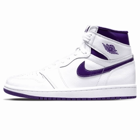 Air Jordan 1 High OG Wmns 'Court Purple' Air Jordan 1 High classic sneakers with premium finish