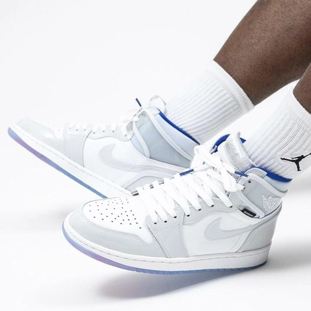 Air Jordan 1 High Zoom 'Racer Blue' Air Jordan 1 vintage style sneakers