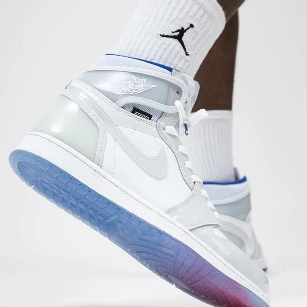 Air Jordan 1 High Zoom 'Racer Blue' Air Jordan 1 vintage style sneakers