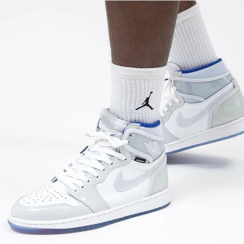 Air Jordan 1 High Zoom 'Racer Blue' Air Jordan 1 vintage style sneakers