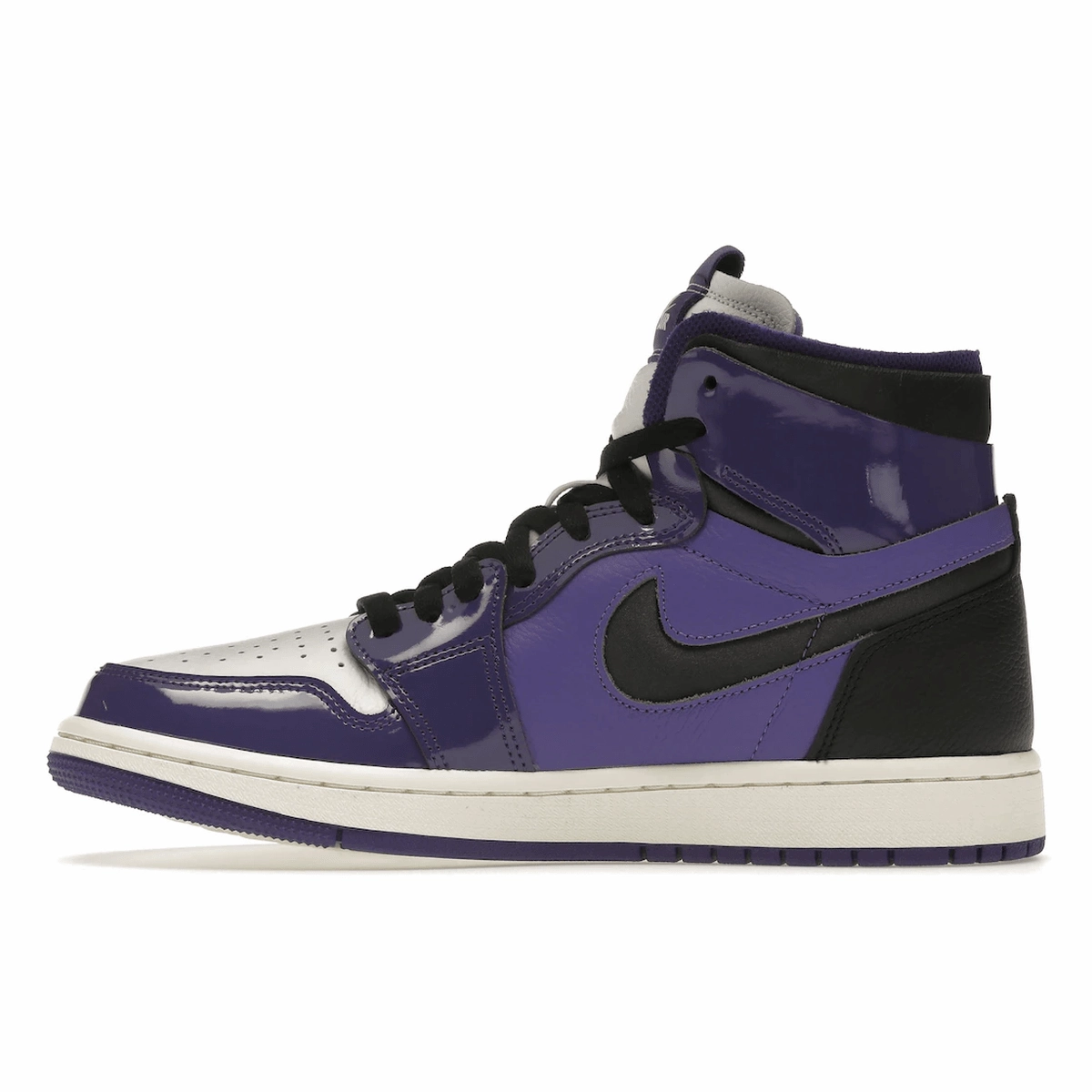 Air Jordan 1 High Zoom Air CMFT Purple Patent High-cut throwback trainers