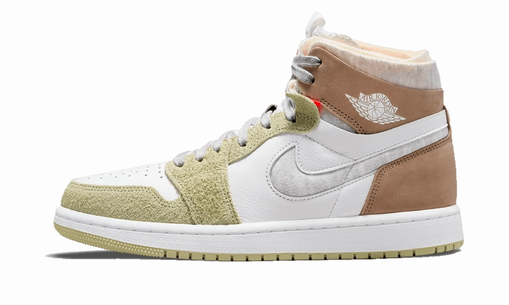 Air Jordan 1 High Zoom CMFT Olive Aura Air Jordan 1 High OG basketball sneakers