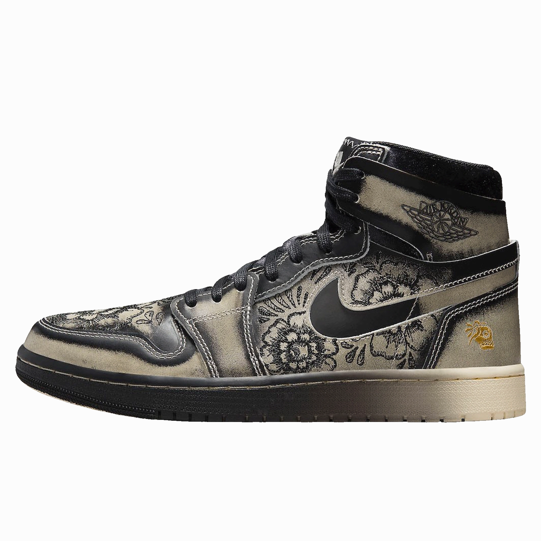 Air Jordan 1 High Zoom Comfort 2 'D??a De Muertos' Air Jordan 1 High classic sneakers with premium finish