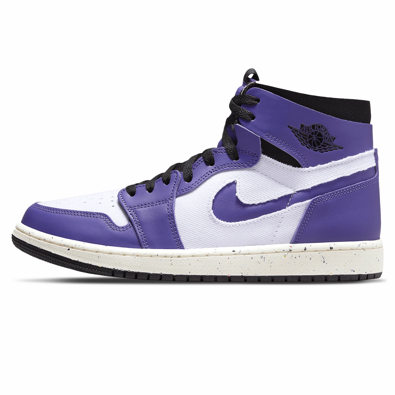 Air Jordan 1 High Zoom Comfort 'Crater Purple' Air Jordan 1 High classic sneakers with premium finish