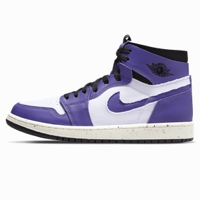 Air Jordan 1 High Zoom Comfort 'Crater Purple' Air Jordan 1 High classic sneakers with premium finish