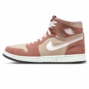 Air Jordan 1 High Zoom Comfort 'Fossil Stone' Air Jordan 1 High classic sneakers with premium finish