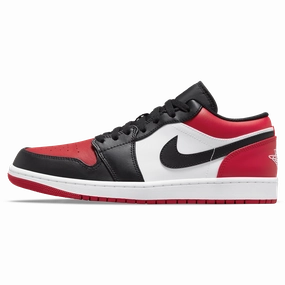 Air Jordan 1 Low 'Bred Toe' Air Jordan 1 Low sneakers perfect for casual outfits