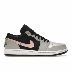 Air Jordan 1 Low Black Gray Pink Air Jordan 1 Low shoes with sleek lifestyle appeal
