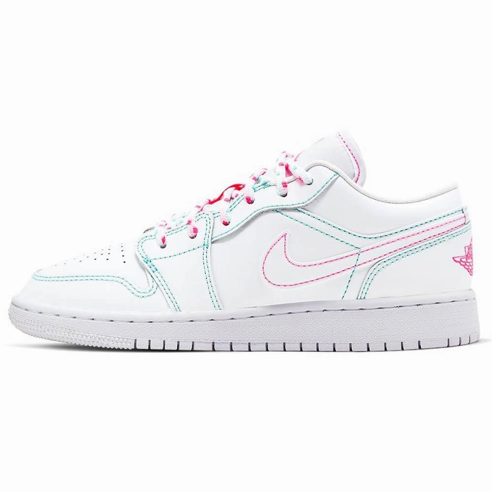 Air Jordan 1 Low GS 'Aurora Green' Air Jordan 1 Low sneakers perfect for casual outfits