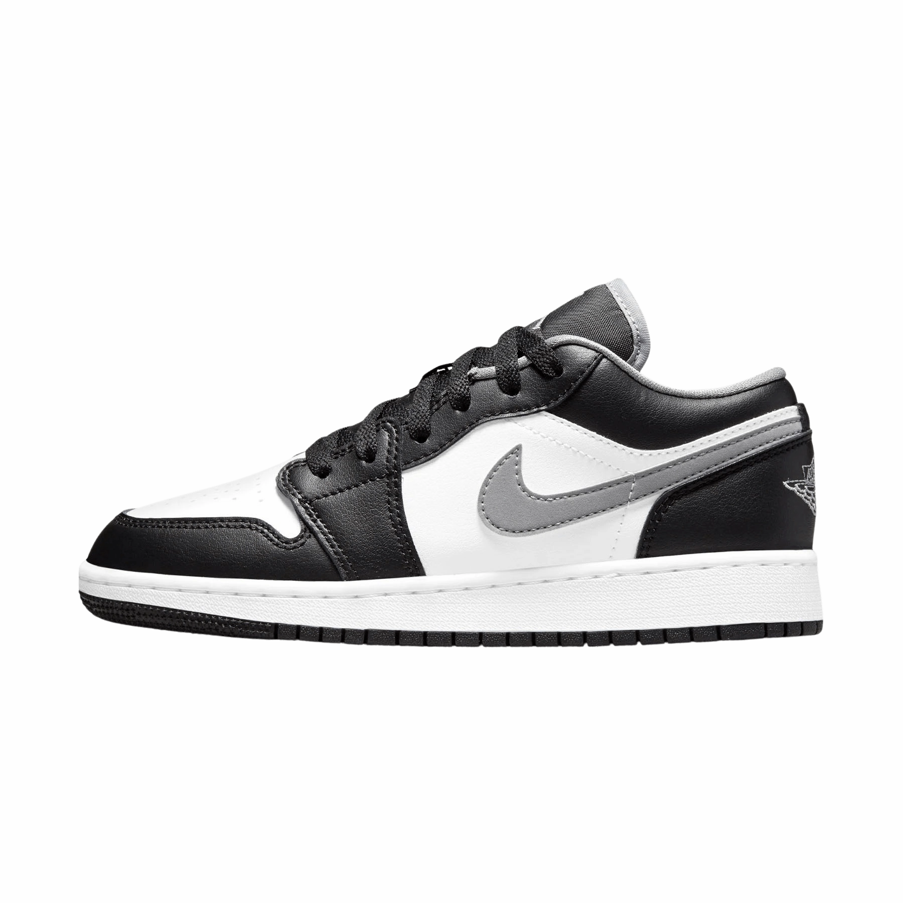 Air Jordan 1 Low GS 'Black Medium Grey' Air Jordan 1 Low sneakers perfect for casual outfits