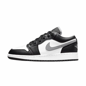 Air Jordan 1 Low GS 'Black Medium Grey' Air Jordan 1 Low sneakers perfect for casual outfits