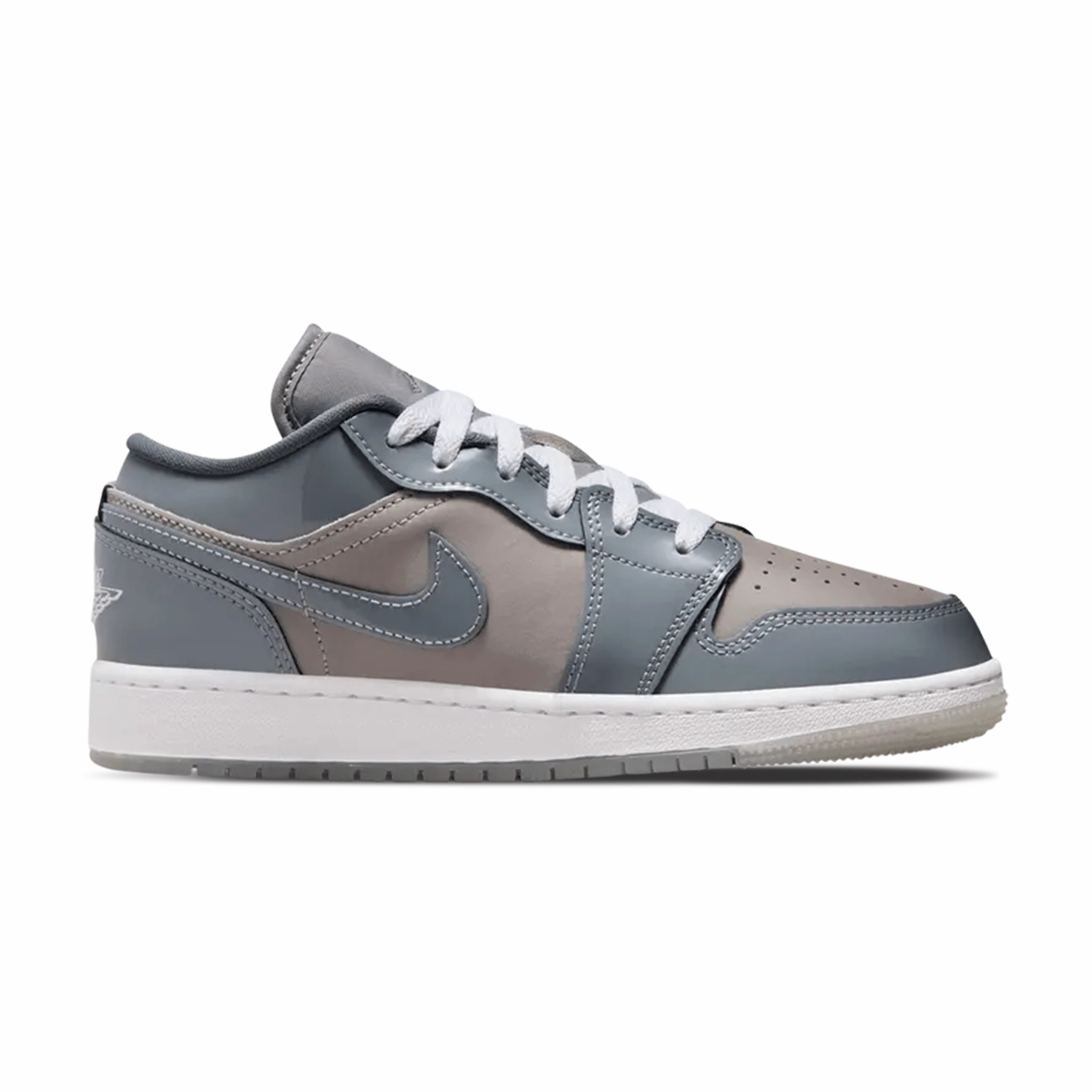 Air Jordan 1 Low GS 'Patent Cool Grey' Air Jordan 1 Low lifestyle shoes