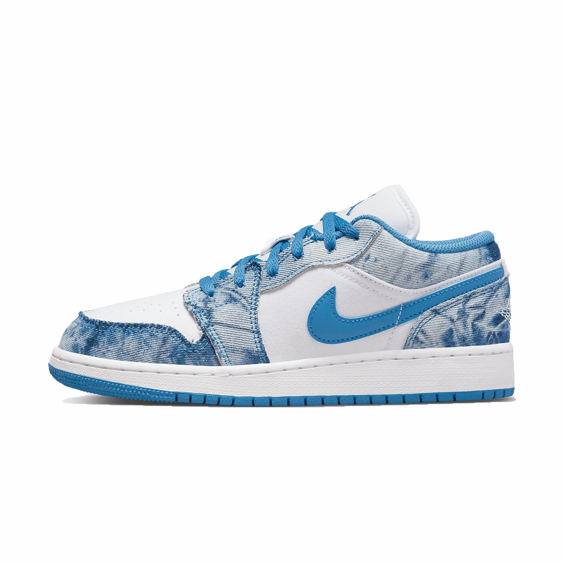 Air Jordan 1 Low GS 'Washed Denim' Air Jordan 1 timeless sneakers for Jordan fans