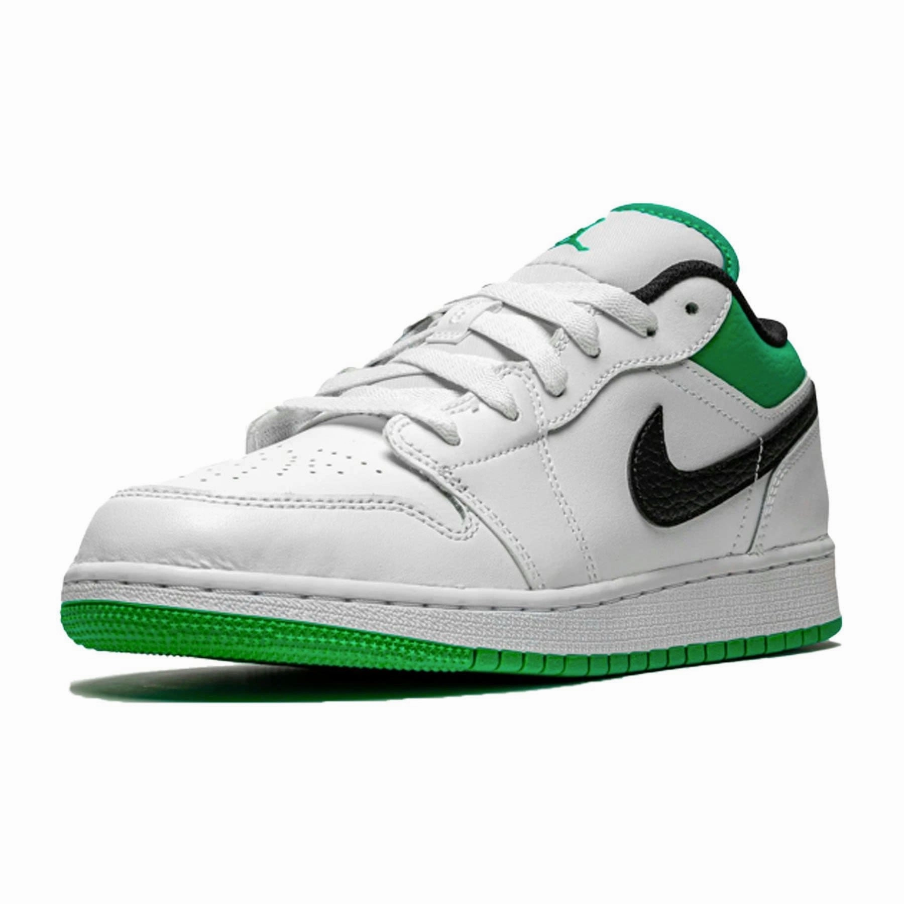 Air Jordan 1 Low GS 'White Lucky Green' Air Jordan 1 Low lifestyle shoes