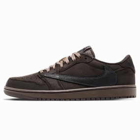 Air Jordan 1 Low OG x Travis Scott SP 'Velvet Brown' Air Jordan 1 Low sneakers perfect for casual outfits