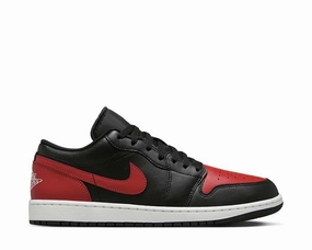 Air Jordan 1 Low "Bred" Mens Air Jordan basketball sneakers