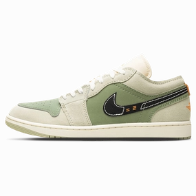 Air Jordan 1 Low SE Craft 'Light Olive' Air Jordan 1 Low sneakers perfect for casual outfits