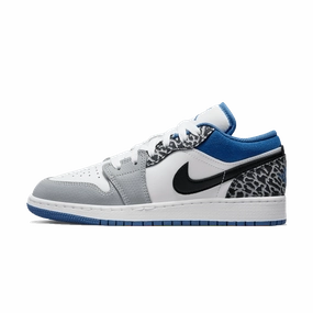 Air Jordan 1 Low SE GS 'True Blue' Air Jordan 1 Low sneakers perfect for casual outfits