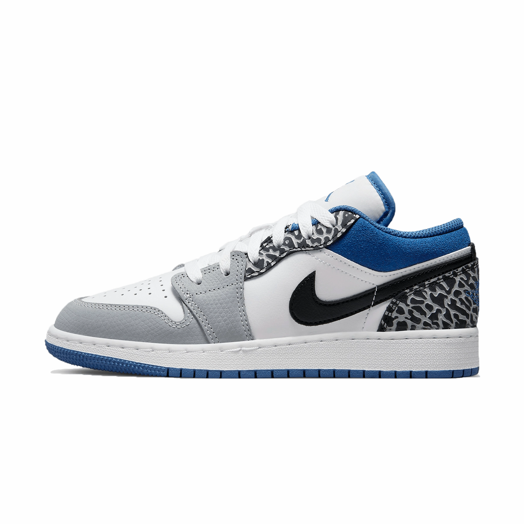 Air Jordan 1 Low SE GS 'True Blue' Air Jordan 1 Low sneakers perfect for casual outfits