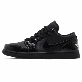 Air Jordan 1 Low SE Wmns 'Black Croc' Air Jordan 1 Low sneakers perfect for casual outfits