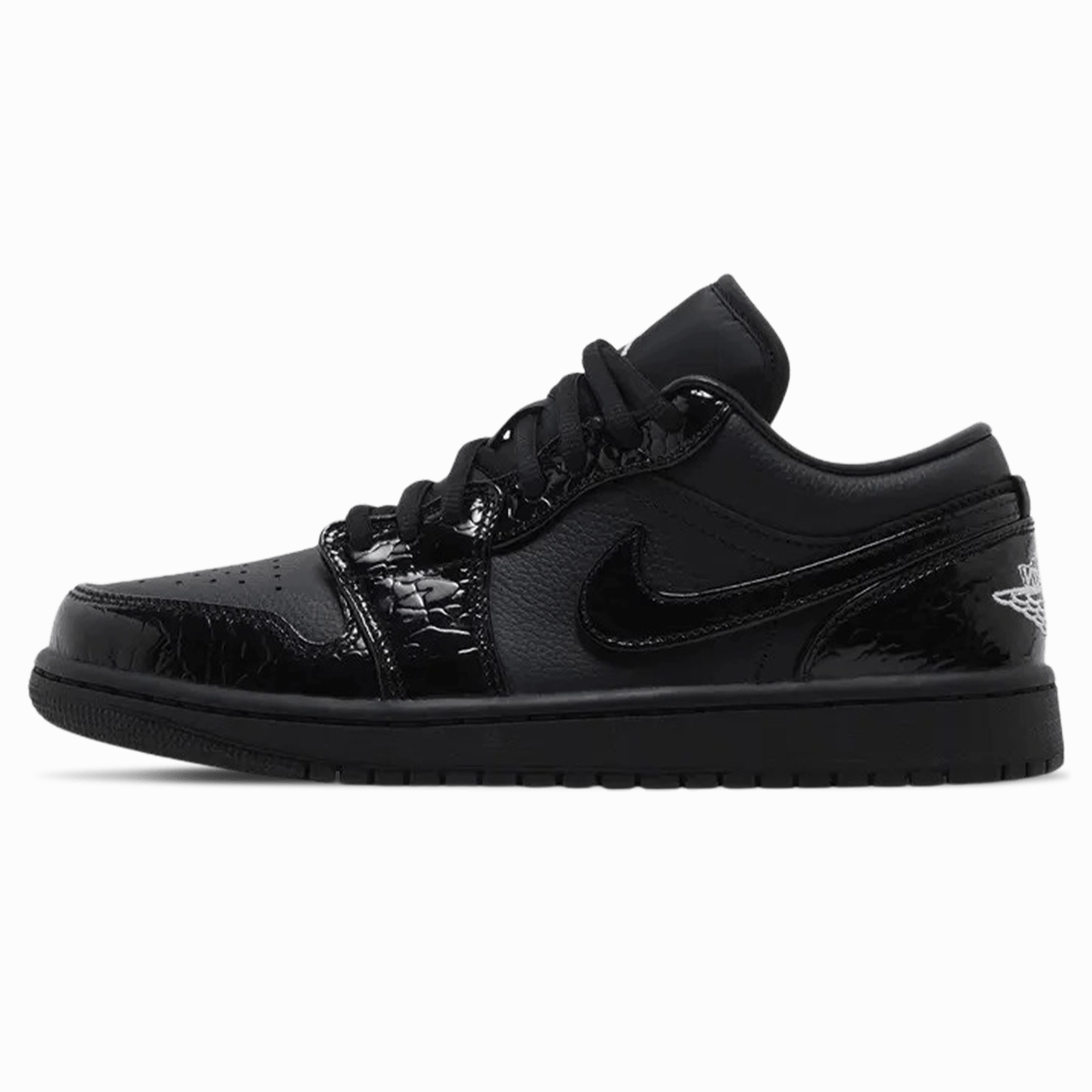 Air Jordan 1 Low SE Wmns 'Black Croc' Air Jordan 1 Low sneakers perfect for casual outfits
