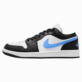 Air Jordan 1 Low Wmns 'Black University Blue' Air Jordan 1 Low sneakers perfect for casual outfits