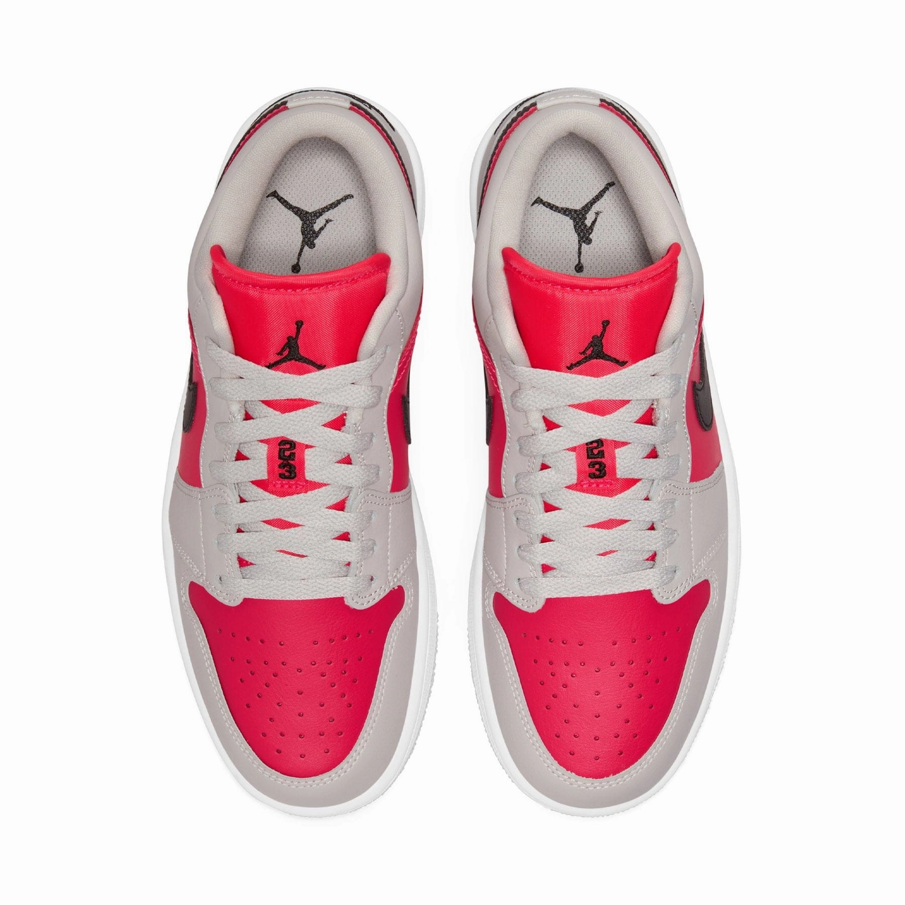 Air Jordan 1 Low Wmns 'Light Iron Ore Siren Red' Air Jordan 1 Low lifestyle shoes