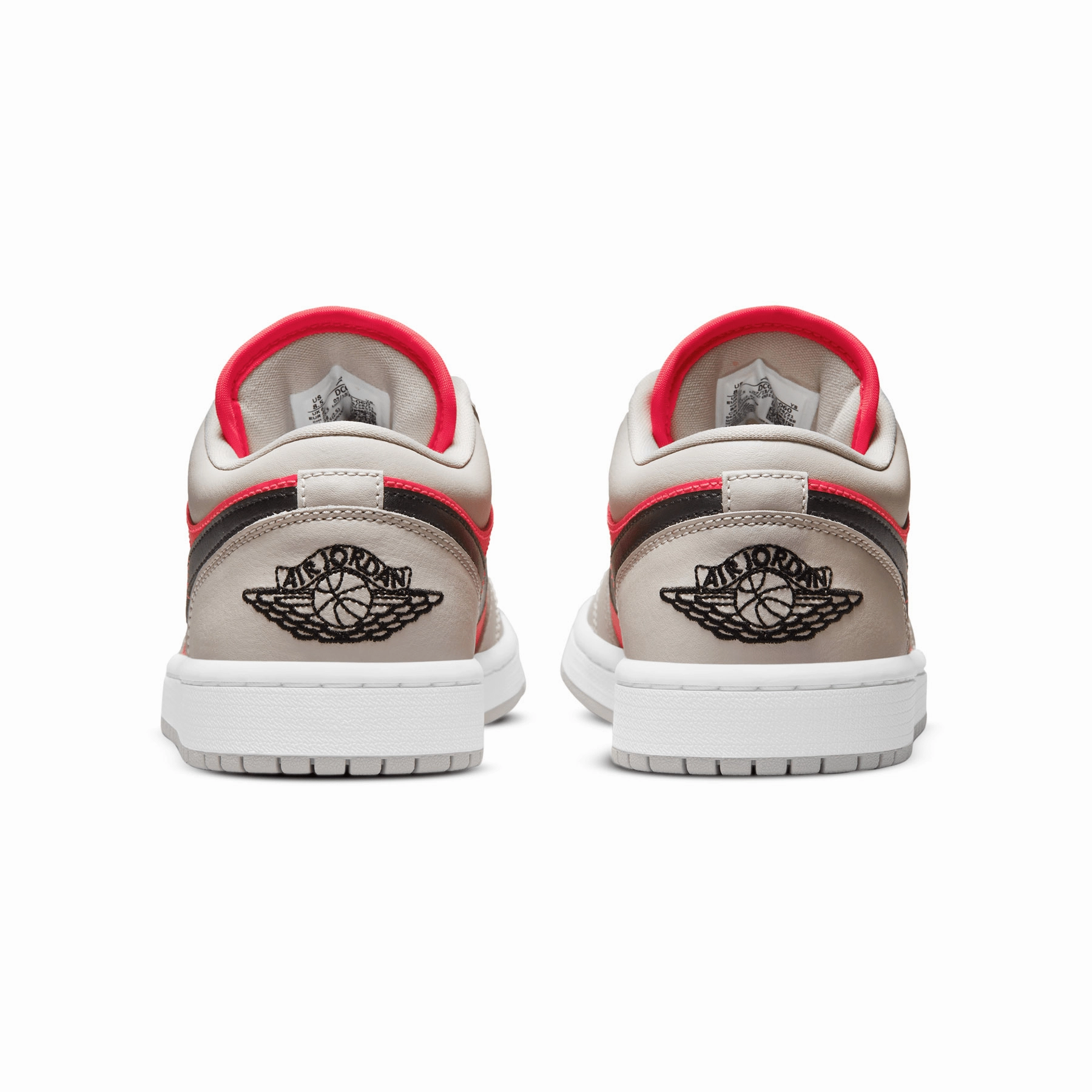Air Jordan 1 Low Wmns 'Light Iron Ore Siren Red' Air Jordan 1 Low lifestyle shoes