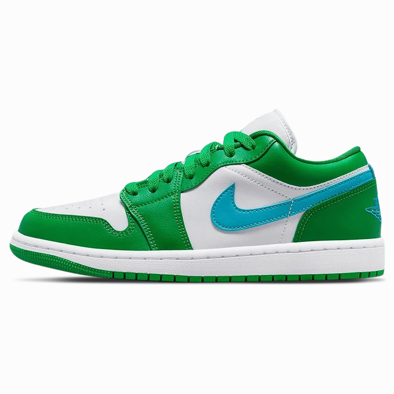 Air Jordan 1 Low Wmns 'Lucky Green' Air Jordan 1 Low sneakers perfect for casual outfits